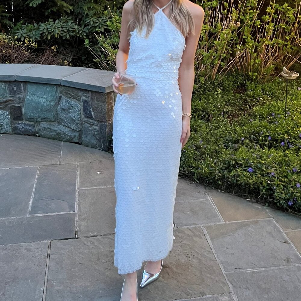 The New Arrivals BlancaTriangle Neck Dress - Picture 4 of 4